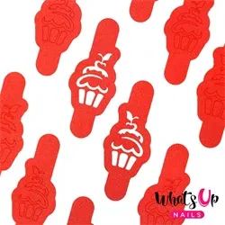 WV340 Cupcake Stencils, 2 ark, (40 stk) Whats Up Nails